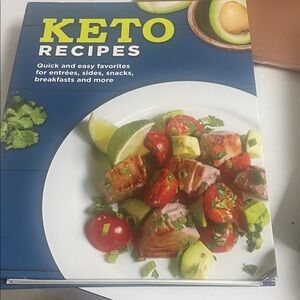 Source Unknown Keto Recipes Cookbook - Blue, White, Green, Red